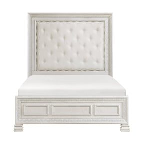 Theodora Pearl White California King Bed by Homelegance at Eve Furniture