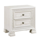 Theodora Pearl White Nightstand by Homelegance at Eve Furniture