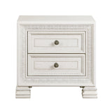 Theodora Pearl White Nightstand by Homelegance at Eve Furniture