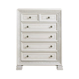 Theodora Pearl White Panel Bedroom Set by Homelegance at Eve Furniture