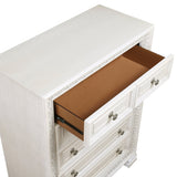Theodora Pearl White Panel Bedroom Set by Homelegance at Eve Furniture