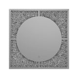 Theresa Silver/Black LED Wall Mirror