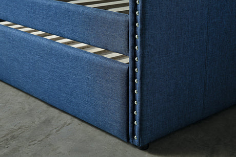 Therese Blue Daybed with Trundle by Homelegance at Eve Furniture