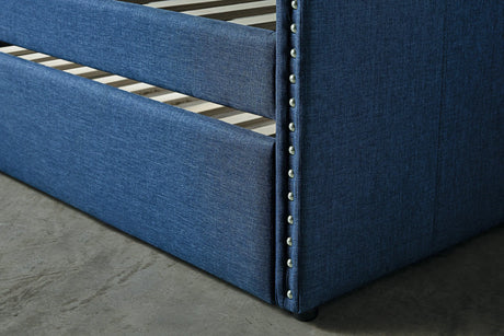 Therese Blue Daybed with Trundle by Homelegance at Eve Furniture