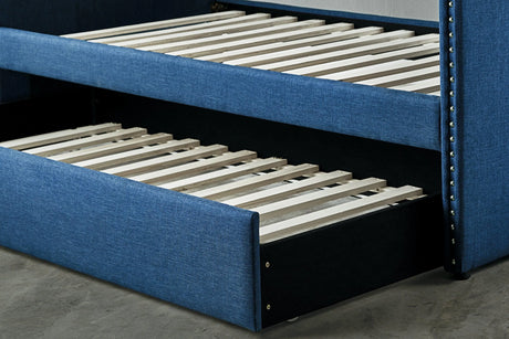 Therese Blue Daybed with Trundle by Homelegance at Eve Furniture
