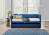 Therese Blue Daybed with Trundle by Homelegance at Eve Furniture