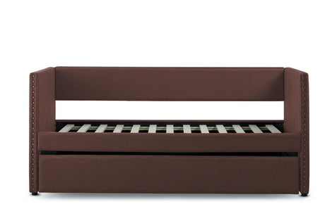 Therese Chocolate Daybed with Trundle by Homelegance at Eve Furniture