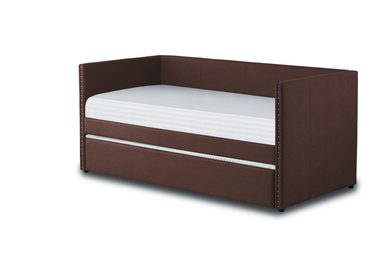 Therese Chocolate Daybed with Trundle by Homelegance at Eve Furniture