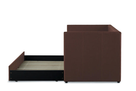Therese Chocolate Daybed with Trundle by Homelegance at Eve Furniture
