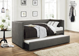 Therese Gray Daybed with Trundle by Homelegance at Eve Furniture
