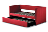 Therese Red Daybed with Trundle by Homelegance at Eve Furniture