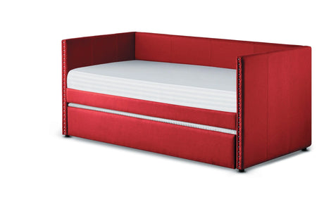 Therese Red Daybed with Trundle by Homelegance at Eve Furniture