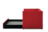 Therese Red Daybed with Trundle by Homelegance at Eve Furniture