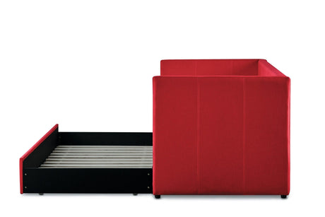 Therese Red Daybed with Trundle by Homelegance at Eve Furniture