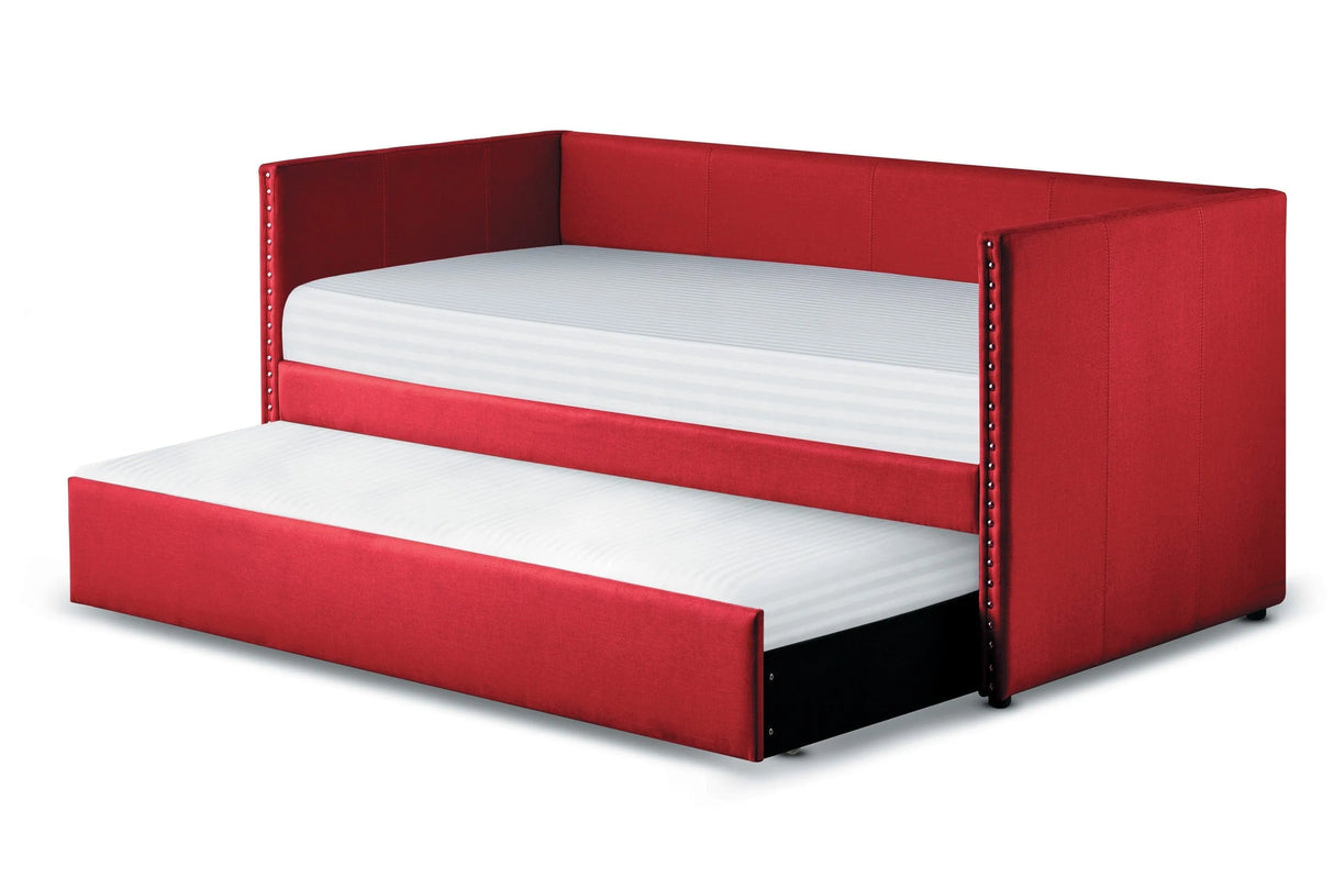 Therese Red Daybed with Trundle by Homelegance at Eve Furniture