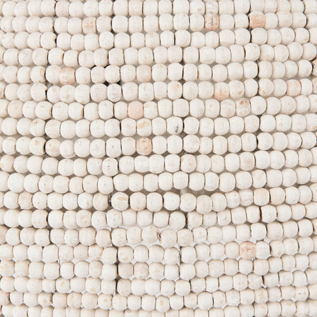 Theta White-Washed Beaded Chandelier by Mercana at Eve Furniture