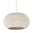 Theta White-Washed Beaded Chandelier by Mercana at Eve Furniture