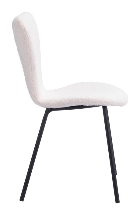 Thibideaux Ivory Dining Chair (Set of 2) by Zuomod at Eve Furniture