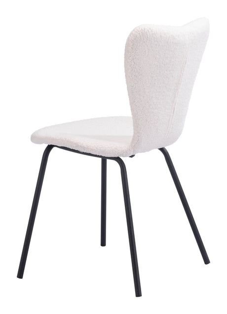 Thibideaux Ivory Dining Chair (Set of 2) by Zuomod at Eve Furniture