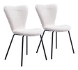 Thibideaux Ivory Dining Chair (Set of 2) by Zuomod at Eve Furniture