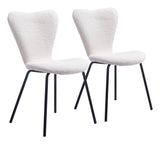 Thibideaux Ivory Dining Chair (Set of 2) by Zuomod at Eve Furniture