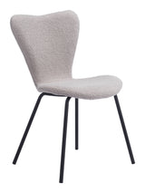 Thibideaux Light Gray Dining Chair (Set of 2) by Zuomod at Eve Furniture