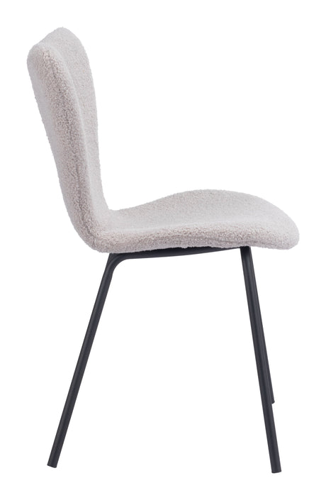 Thibideaux Light Gray Dining Chair (Set of 2) by Zuomod at Eve Furniture