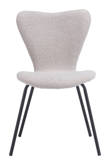 Thibideaux Light Gray Dining Chair (Set of 2) by Zuomod at Eve Furniture