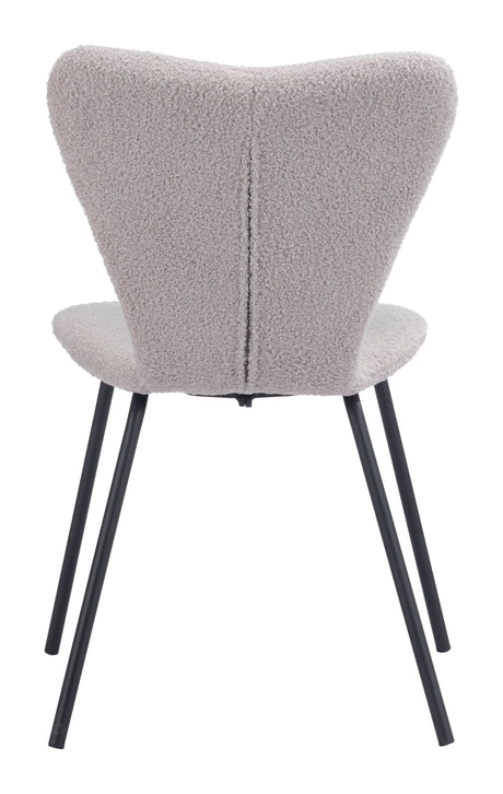 Thibideaux Light Gray Dining Chair (Set of 2) by Zuomod at Eve Furniture