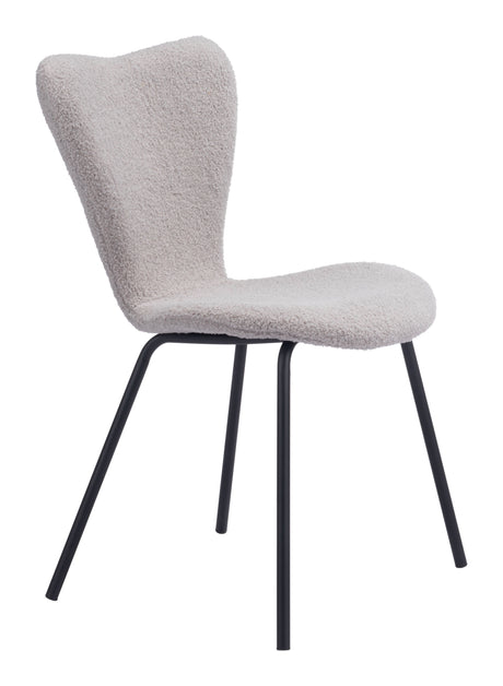 Thibideaux Light Gray Dining Chair (Set of 2) by Zuomod at Eve Furniture