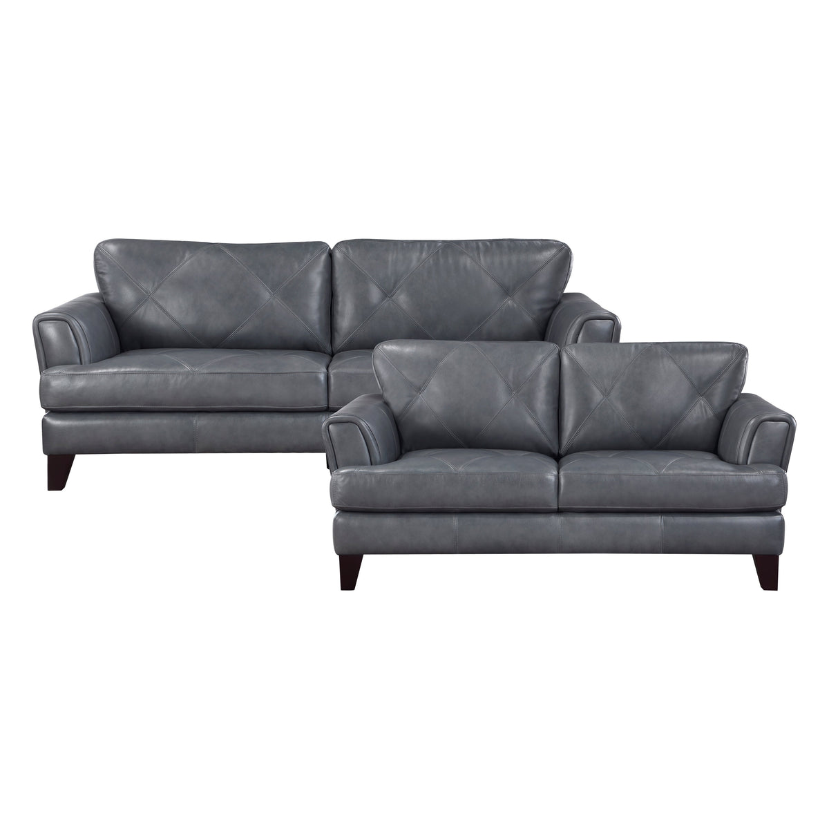 Thierry Burnish Gray 2-Piece Living Room Set by Homelegance at Eve Furniture