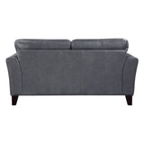 Thierry Burnish Gray Loveseat by Homelegance at Eve Furniture