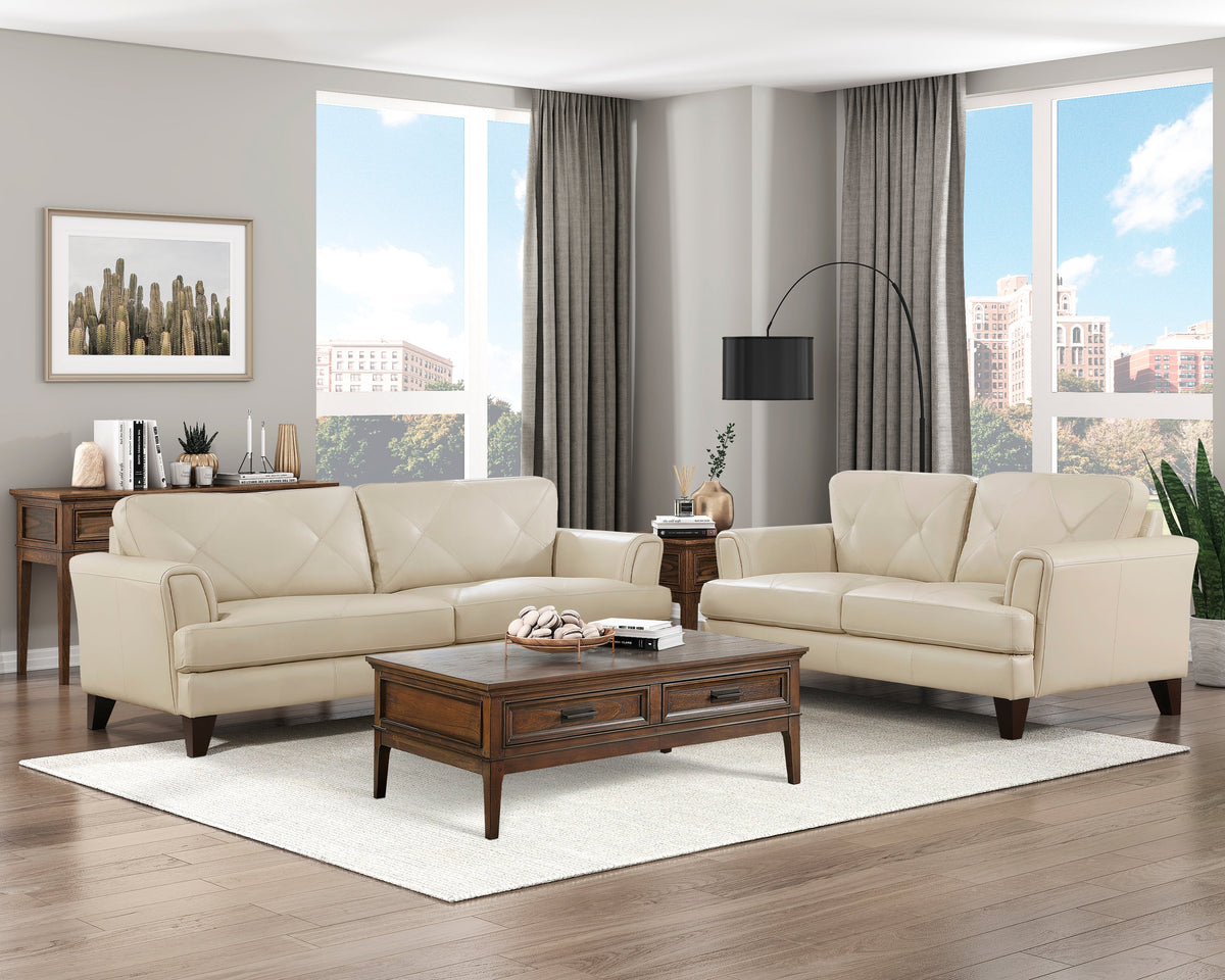 Thierry Cream Chair by Homelegance at Eve Furniture