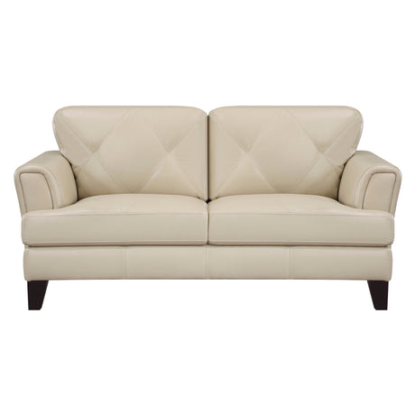Thierry Cream Loveseat by Homelegance at Eve Furniture