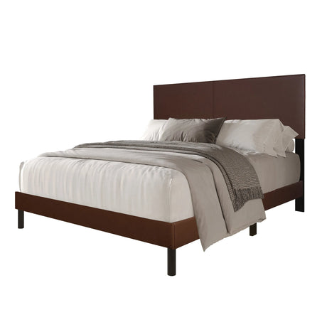 Thistle Full Brown Platform Bed by Happy Homes at Eve Furniture