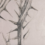Thistle With Bumblebee Drawing IV by Mercana Studio a Hand Embellished Textured Canvas by Mercana at Eve Furniture