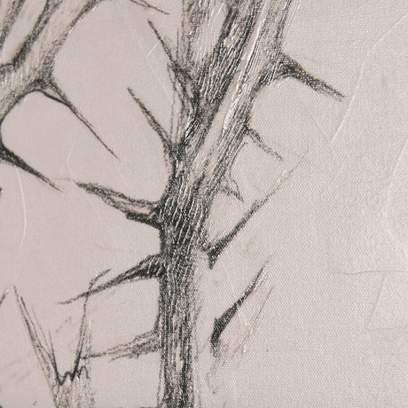 Thistle With Bumblebee Drawing IV by Mercana Studio a Hand Embellished Textured Canvas by Mercana at Eve Furniture