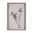 Thistle With Bumblebee Drawing IV Mercana Studio Hand Embellished Framed Art Print Matted under Glas by Mercana at Eve Furniture