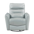 Thomas Aqua Swivel Glider Reclining Chair by Homelegance at Eve Furniture