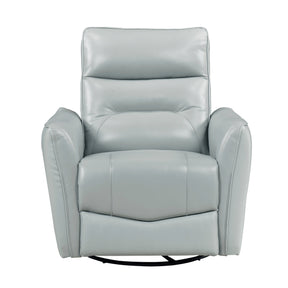 Thomas Aqua Swivel Glider Reclining Chair by Homelegance at Eve Furniture