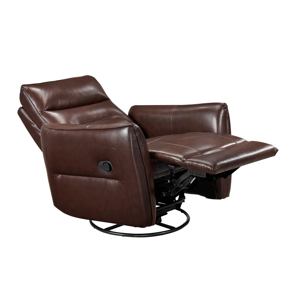 Thomas Brown Swivel Glider Reclining Chair by Homelegance at Eve Furniture