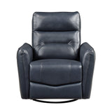 Thomas Dark Blue Swivel Glider Reclining Chair