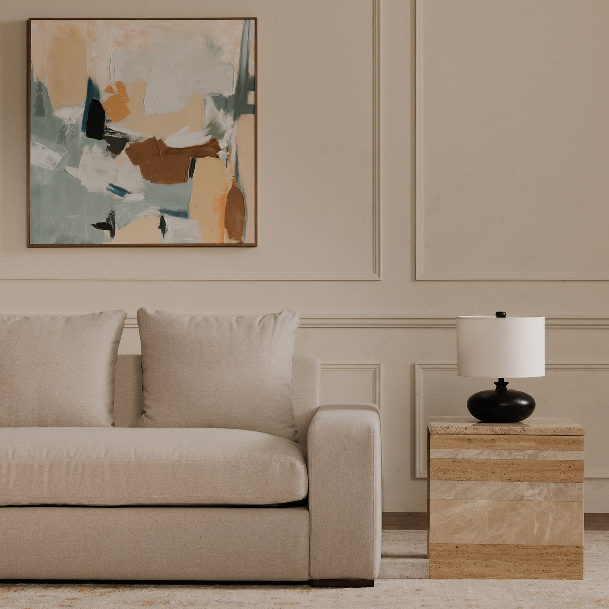 Thomas Grey Sofa by Moe's Home at Eve Furniture