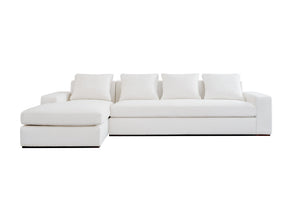 Thomas Ivory Left Sectional by MOES at Eve Furniture