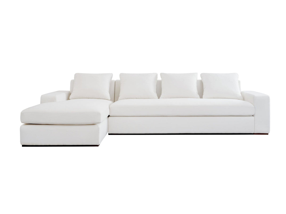 Thomas Ivory Left Sectional by Moe's Home at Eve Furniture