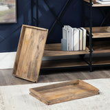 Thomas Road Brown/Black Double Etagere by Crestview at Eve Furniture