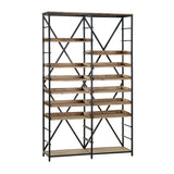 Thomas Road Brown/Black Double Etagere by Crestview at Eve Furniture
