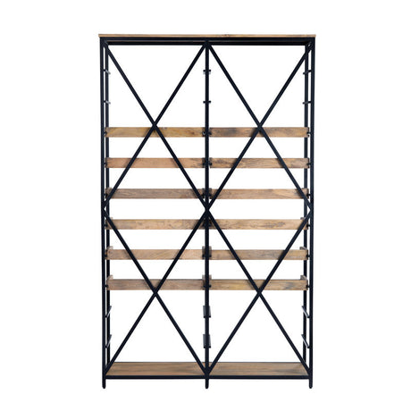 Thomas Road Brown/Black Double Etagere by Crestview at Eve Furniture