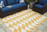 Thomley Ivory/Yellow 5' x 7' Rug by ASHLEY FURNITURE at Eve Furniture