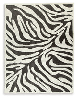 Thomwith Black/Ivory Large Rug by Ashley at Eve Furniture